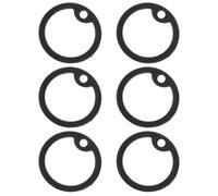 CLISPEED 6pcs Protection en Silicone pour Médaille D'identification Chien, Anneaux Ronds Confortables Bruit pour Colliers D'animaux