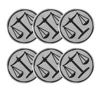 CLISPEED 6pièces Broches Épinglettes Métal pour Avocat Symbole Balance de Justice Accessoires pour Costume Homme et Chemises
