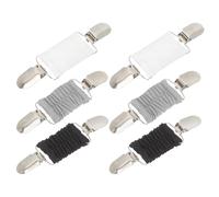 CLISPEED 6pièces Lot de Pinces à Ourlet pour Robes et Pulls Pinces Élastiques Blanc Noir et Gris pour Resserrer Maintenir les Vêtements