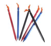 CLISPEED 6pièces Piquets De Tente Alliage Aluminium Clous Triangulaires pour Auvent Bâche Ou Tente De Camping Extérieur