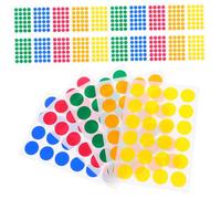 CLISPEED 720 pièces Pastilles Autocollantes Rondes Colorées Gommettes Auto-adhésives pour Codage Couleur Étiquettes Autocollantes pour Scrapbooking Cahiers et Fournitures Bureau