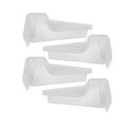 CLISPEED 8 Pièces Canal de Ruissellement du Toit du Camping-car, Gouttière de Dérivation D'eau de Pluie pour Toit de Camping-car, Plastique, Blanc, pour Rv et Motorhome, Camping et Longs