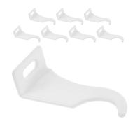 CLISPEED 8 Pièces Crochets Réglables pour Radiateur en Acier Plastifié, Supports Compactes et Multifonctionnels pour Serviettes et Vêtements, Installation Facile pour Salle de Bain Cuisine