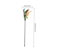 CLISPEED 8 pièces Lot de Baguettes à Plumes pour Dintérieur Jouets et Portable pour Stimule Linstinct de Chasse et Stress