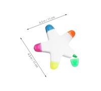 CLISPEED 8 Pièces Marqueurs Fluorescents Étoile Surligneur Coloré Stylo Fin pour Bureau École et