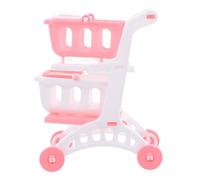 CLISPEED 8 Pièces Miniature Shopping Cart Toy for Compact Sturdy Pretend Play Grocery Handcart for Indoor and Outdoor Role Play