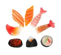 CLISPEED 8 Pièces Modèles Sushi Réalistes PVC Décoration Alimentaire Simulée Miniatures Japonaises pour Cuisine Chambre ou Vitrine