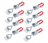 CLISPEED 8 pièces Serrage Réglable avec Verrou à Levier Pince Robuste pour Boîte Loquet de Maintien Rapide pour Portes et Coffres Fer Galvanisé