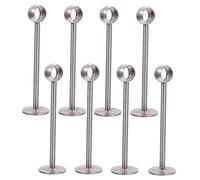 CLISPEED 8 pièces Support Tringle Acier Acier Inoxydable Support Plafond Robuste pour Barre Rideau et Tringle Penderie Affaissement pour Chambre et Bureau