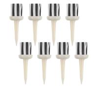 CLISPEED 8 Pièces Tés de Golf Plastique Incassables avec Brosse Faible Friction pour Entraînement et Distance Accessoires Pratiques pour Tous Golfeurs
