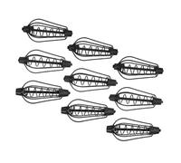 CLISPEED 9 Pièces Cage à Appâts pour Carpe Lot de Robuste et Élégante Distributeur de Leurres avec Ressort pour Lancer Longue Distance Outil Pratique pour Extérieure