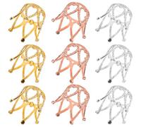 CLISPEED 9 Pièces Décorations de Gâteaux en Forme de Couronne pour Anniversaires, Mariages et Tables de Desserts Mini-couronnes de Princesse Réutilisables pour Gâteaux