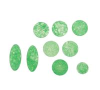 CLISPEED 9 Pièces Tampons en Pierre de Malaisie Accessoires Élégants Couleur Verte Installation Facile, Légers, Formes Ovales et Grands Cercles pour Saxophone Alto et Ténor pour Musiciens