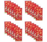 CLISPEED 90 pièces Envelopes For Spring Festival Year Of The Horse Large Hongbao Lucky Money Bags For Lunar Year Celebration