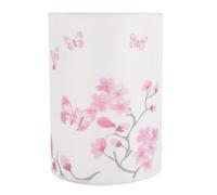 CLISPEED Abat-jour en forme de tonneau en forme de fleur de pêche rose E27/E14 - Petite housse de lampe d'intérieur pour bureau, mur et suspensions