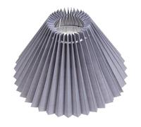 CLISPEED Abat-jour en tissu plissé E27 - Petit abat-jour plissé avec cadre en fer - Installation facile et barrière de protection contre la poussière - Lampe de table E27 pour chambre à coucher et