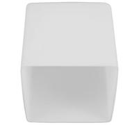 CLISPEED Abat-jour en Verre Carré 100x100 Mm Blanc, Remplacement Abat-jour pour Plafonnier E27, Compatible Suspensions, Appliques Murales et Lampes de Table, Éclairage Doux pour Salon