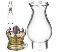 CLISPEED Abat-Jour Transparent Pour Lampe À Pétrole Vintage, Globe En Verre Clair De Rechange, 1 Set, Installation Facile, Pour Salon Et Salle À Manger Couleur Aléatoire