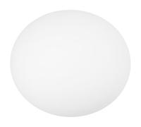 CLISPEED Abat-jour Verre Ovale Plat pour Lampe de Table et Applique Murale avec Filetage G9, Remplacement Globe en Verre, Luminaire Déco Intérieur, Diffuseur Lumière Douce, 1 Pièce