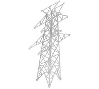 CLISPEED ABS Tour Électrique Accessoires de Maquette Architecturale Beige Miniature 1/160, pour Scène de Modélisme Ferroviaire pour Hobbyistes et Paysage de Table de Sable