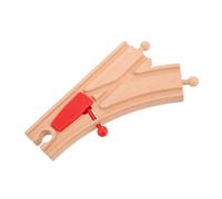 CLISPEED Accessoires de Piste de Train Bois pour Garçon Fille avec Connecteurs et Pont Éducatif pour Développement Créatif et Variété de Jeux