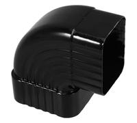CLISPEED Adaptateur de Conduite de Gouttière Accessoire Moderne en Alliage D'aluminium Noir, Installation Pratique pour Drainage des Eaux Pluviales
