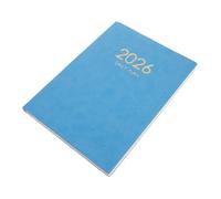 CLISPEED Agenda Académique Cuir PU Calendrier Anglais avec Planificateur Journalier Grand Espace Écriture pour Étudiants et Enseignants Outil de Planification Bureau