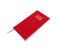 CLISPEED Agenda de Voyage Cuir Rouge Carnet de Notes Planificateur et Journal de Voyage avec Épais Pratique pour et Enseignants