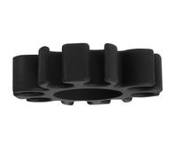 CLISPEED agrafe de clip de baguette de batterie support de baguette de tambour stand de pilon Clip de rack de pilon porte baguettes de tambour support de Gel de silice Noir