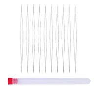 CLISPEED Aiguilles à Perler Flexibles Boîte Transparente, Kit d'Accessoires Couture pour Bijoux et Bracelets, Faciles à Utiliser Ranger