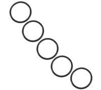 CLISPEED Anneaux en Caoutchouc 5pcs pour Bol Chantant, Coussin de Contemplation Noir en Caoutchouc Forte Élasticité, Adapté aux Bols