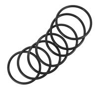 CLISPEED Anneaux Fixant le Bol Sonore pour Bol Chantant en Caoutchouc Noir Lot de 7 Pièces Portable pour Usage Rituel à Domicile