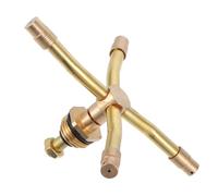 CLISPEED Arroseur Rotatif Laiton à Quatre Bras Buse Arrosage Réglable pour Pelouse et Jardin Système Irrigation Portable et Léger pour Herbe et Espaces Verts