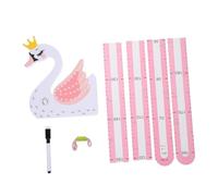 CLISPEED Autocollant de Mesure de Sticker Décoratif Mural Motif Animal de Dessin Animé pour Chambre Garçon Fille Couloir Crèche