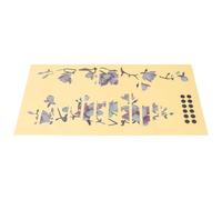 CLISPEED Autocollant Décoratif Auto-Adhésif pour Guitare Électrique et Acoustique Patch pour Touche et Protection de Guitare Motif Fleur de Magnolia Accessoire de Décoration Solide