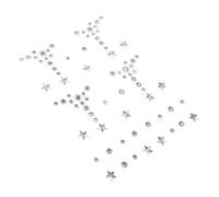 CLISPEED Autocollants Bijoux Visage Strass Gemmes Autocollantes 1 Planche Visage Yeux Effets Pailletés Pour Maquillage Festival Soirée