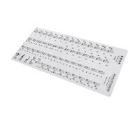 CLISPEED Autocollants Piano Keyboard Decal Étanche pour Débutants Stickers Notes Claires et Réutilisables pour Clavier Touches