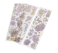 CLISPEED Autocollants Scrapbooking Vintage Floraux Adhésifs Lot pour DIY Décoration Agenda et Journaux Motifs Rétro pour Cadeaux et Créations Artisanales