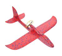 CLISPEED Avion à Lancer Manuel en Mousse Rouge, Planeur Tourbillonnant Léger 1 Pièce, Volant D'extérieur pour Garçon et Filles, Avion Lanceur pour Jeux en Plein Air