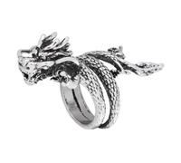 CLISPEED Bague Homme Dragon Créative Inoxydable Anneau Décoratif Léger et Confortable Bijou pour Cadeau Masculin