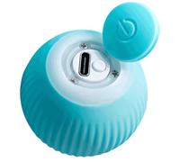 CLISPEED Balle Sonore Interactif pour Chat Silicone Rechargeable Fonction De Stimulation De Instinct De Chasse pour Jeux Intérieurs