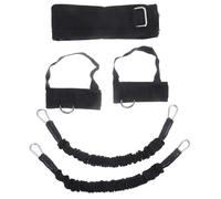 CLISPEED Bande de Traction Résistante 40 LB pour Musculation Jambes, Cordes Élastiques en Latex Noir, Appareil Fitness Portable pour Entraînement Basketball et Amélioration Saut