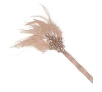 CLISPEED Bandeau à Clapet des Années 1920 pour Femme Serrage-Tête Perlé Couleur Paille Accessoire Fantaisie Rétro pour Mariage Bal et Fête à Thème Années Folles Coiffure Vintage