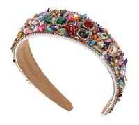 CLISPEED Bandeau Cristal Accessoire de Élégant pour Mariages et Fêtes Tiare Vintage Baroque Confortable Décoration de Compliments Assurés
