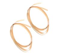 CLISPEED Bandes de Vannerie en Bambou Jaune pour Fabrication de Paniers, 2 Bundles Faciles à Tresser, Matériau Naturel pour Bricolage et Décoration de Meubles