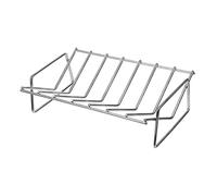 CLISPEED Barbecue Acier Inoxydable pour Côtes Accessoire de Barbecue Réversible Céramique pour Cuisine Plein Air et Grillades Familiales