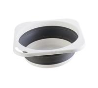 CLISPEED Bassine Pliable Multifonction Grise Moyenne Bac Portable pour Lavage Visage Lavage Linge et Rangement Seau Camping Compact