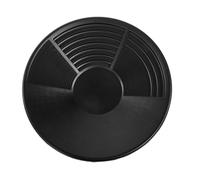 CLISPEED Batée D’Or en Plastique 35,5 Cm Légère à Trois Rainures pour Prospection Aurifère Extérieure, Outil Portable de Tamisage pour Orpaillage et Collecte de Particules en Plein Air