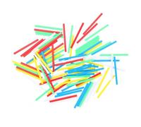 CLISPEED Bâtonnets de Comptage en Plastique 6 Cm, Lot de 50 Pièces, Outil Éducatif pour Garçons et Filles, Jouet Arithmétique pour Développer Les Compétences Mathématiques, Ensemble