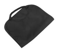 CLISPEED Bavoir Adulte Noir en Polyester Imperméable avec Collecteur de Miettes, Lavable et Réutilisable, Repas des Personnes Âgées et Handicapées